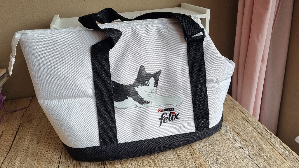 Prachtige Katten Transport Tas van Felix Kattenvoer Nieuwst., 40 tot 60 cm, 20 tot 30 cm, Verzenden, Wit