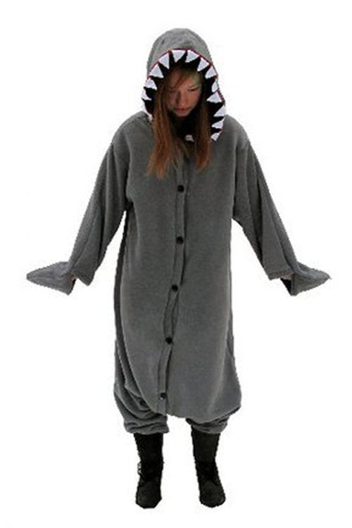 Haai Onesie 128-134 Pak Kostuum Grijs Vis Carnaval Kinderen, Kinderen en Baby's, Carnavalskleding en Verkleedspullen, Ophalen of Verzenden