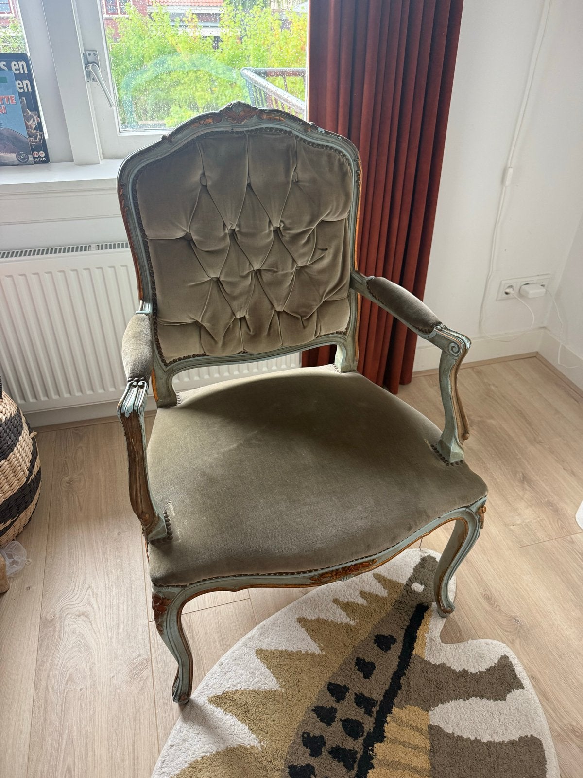 Antieke fauteuil in Lodewijk XVI-stijl, Ophalen of Verzenden