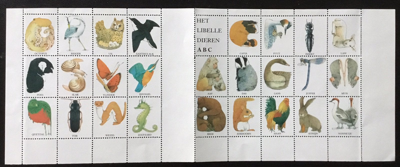 Libelle alphabetb zegels kavel L 1, Ophalen of Verzenden, Postfris, Dier of Natuur