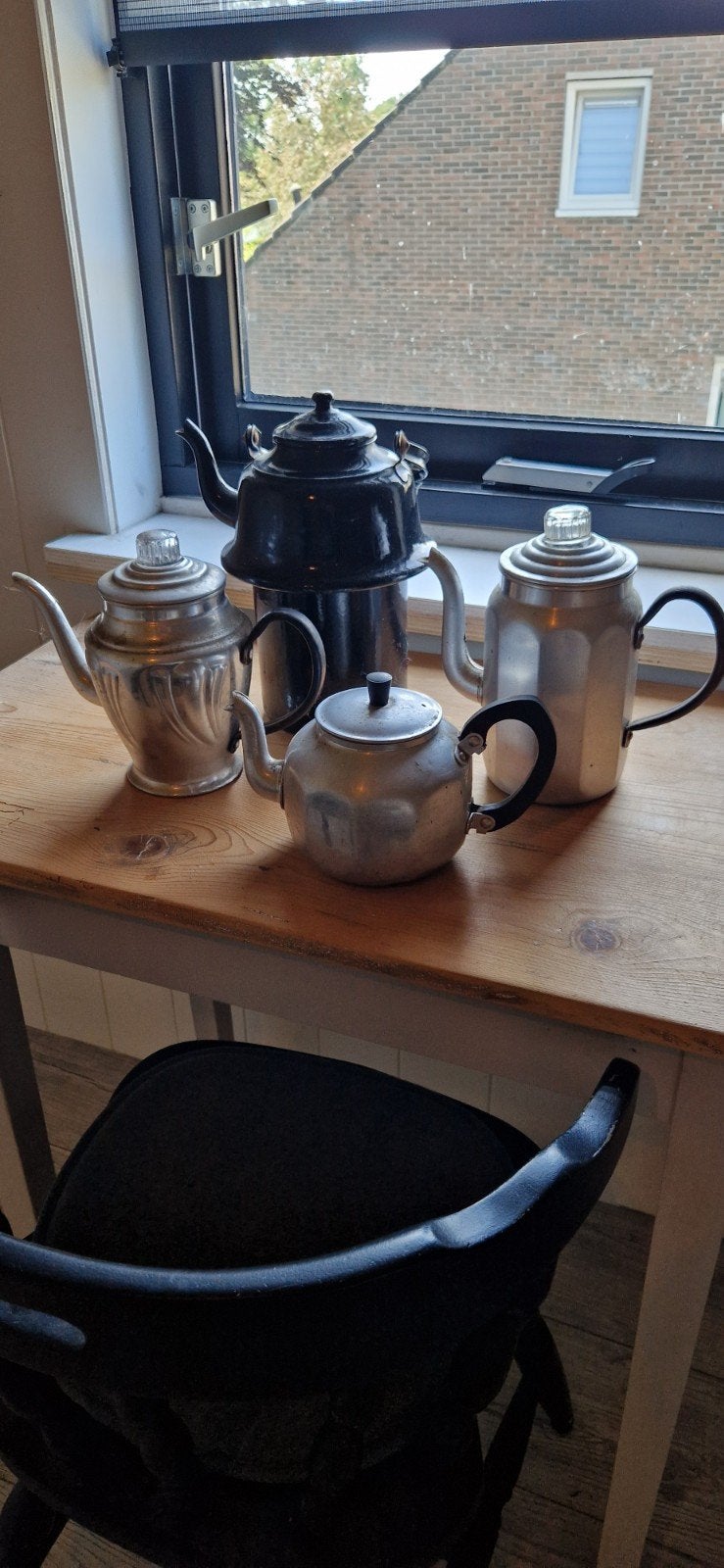 Set emaille koffiepotten, Ophalen, Overige materialen