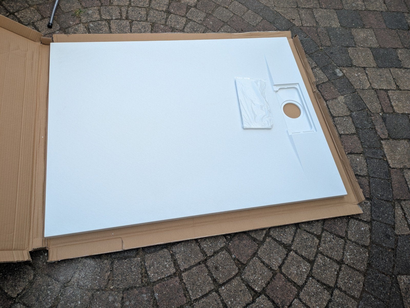 Nieuwe SMC Douchebak, Mat Wit 120x90cm, Ophalen, Nieuw, Steen, Douche