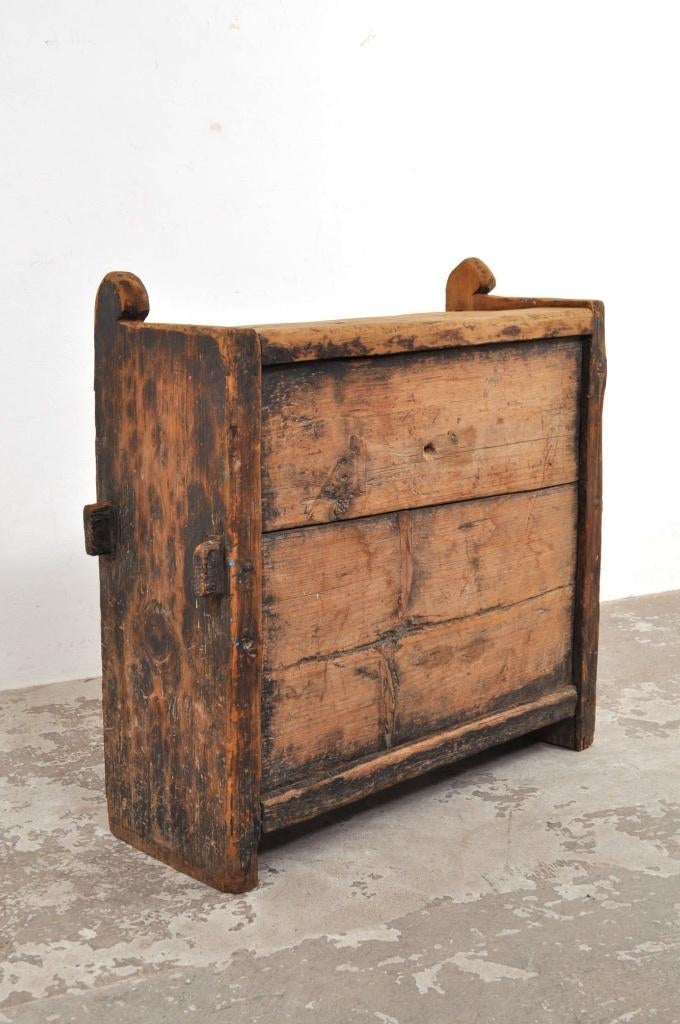 Houten antieke kist Himalaya EYECATCHER, Huis en Inrichting, Gebruikt, Minder dan 50 cm, Ophalen of Verzenden, 75 tot 100 cm