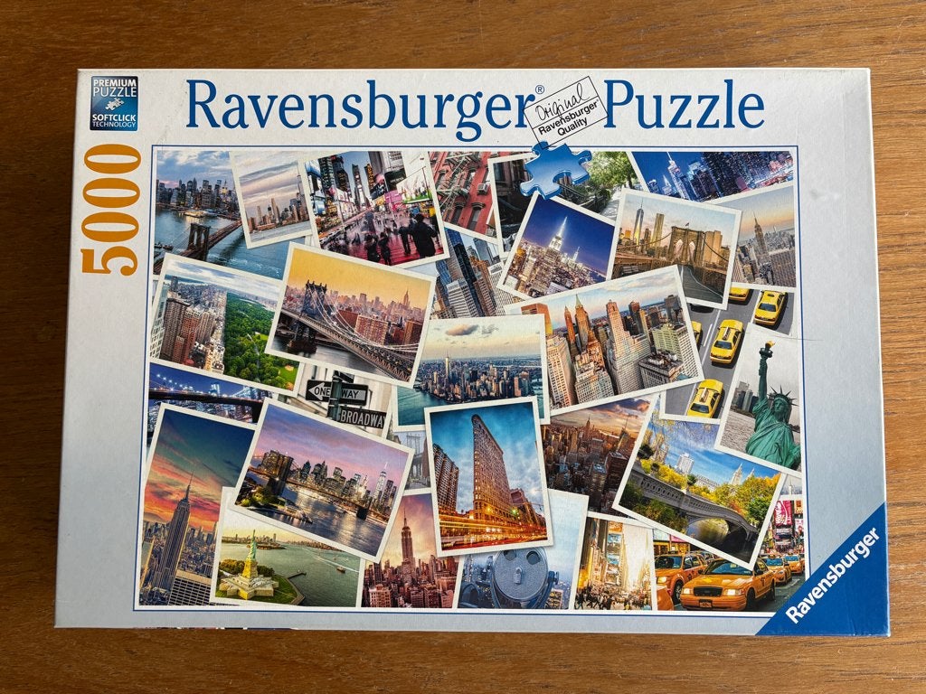 Ravensburger New York 5000 stukjes (2018), Ophalen of Verzenden, Meer dan 1500 stukjes, Zo goed als nieuw, Legpuzzel