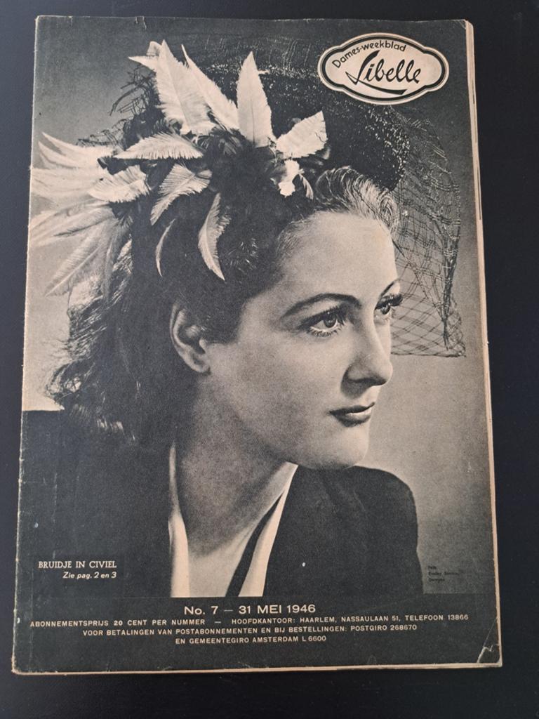 Libelle Dames-weekblad No. 7 - 31 Mei 1946, Boeken, Tijdschriften en Kranten, Ophalen of Verzenden, Gelezen, Damesbladen