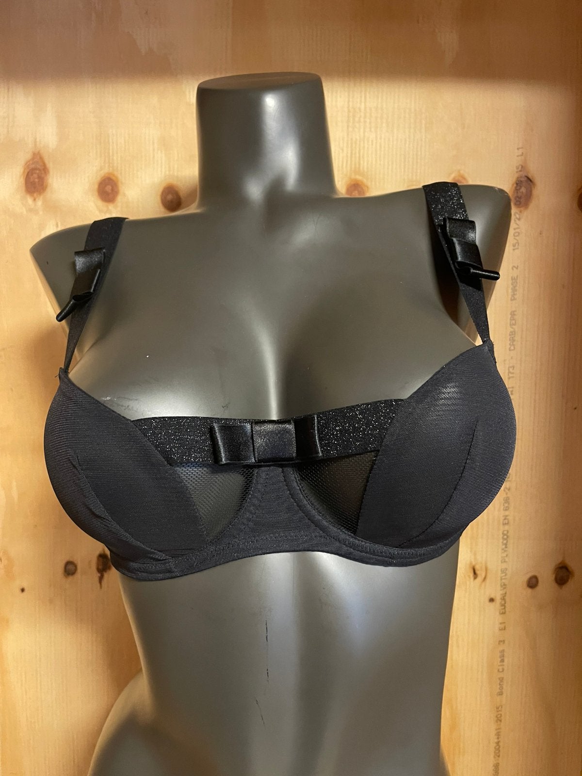 Chantal thomass balconet bh 75c audacieuse, Verzenden, Zwart, BH