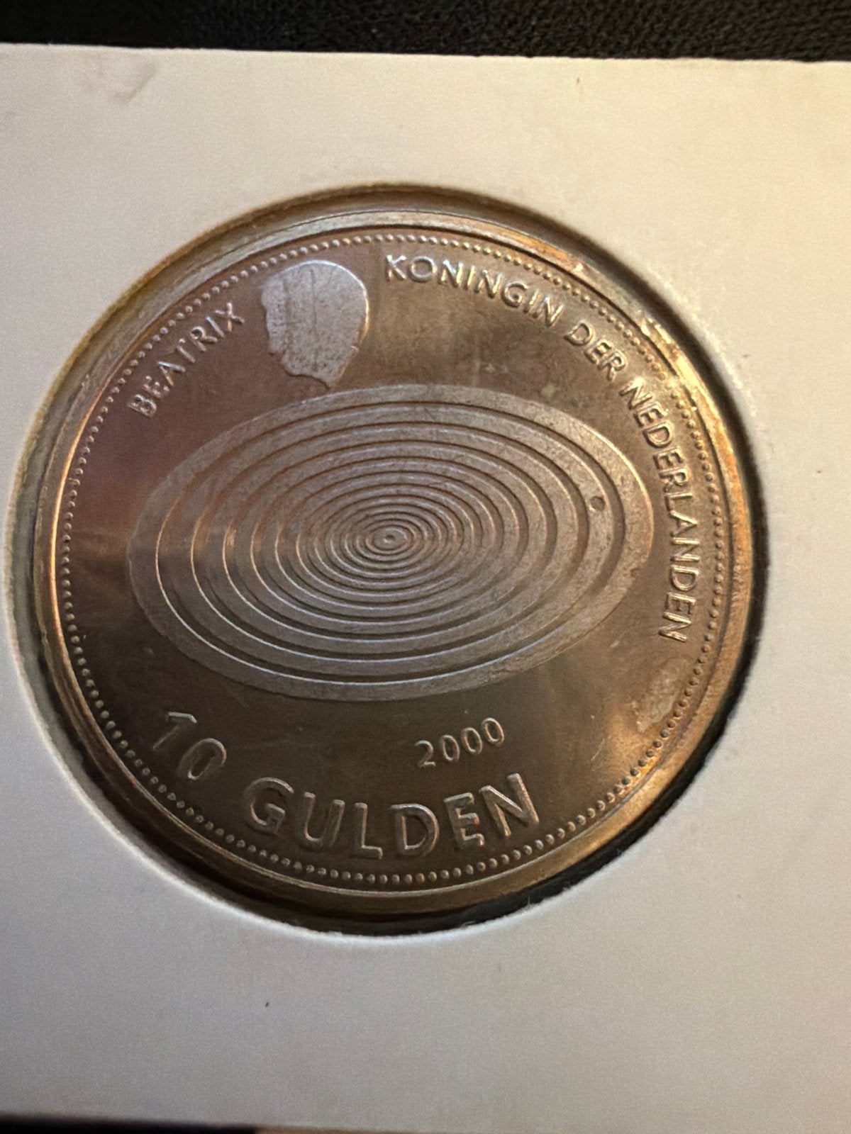 Zilveren 10 Gulden Millennium Munt 1999, Koningin Beatrix, Zilver, Ophalen of Verzenden, Losse munt