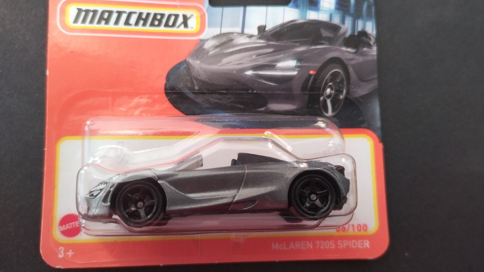 Mc Laren 720 S Spider 1:64 3inch Matchbox Pol, Auto, Verzenden, ., Nieuw
