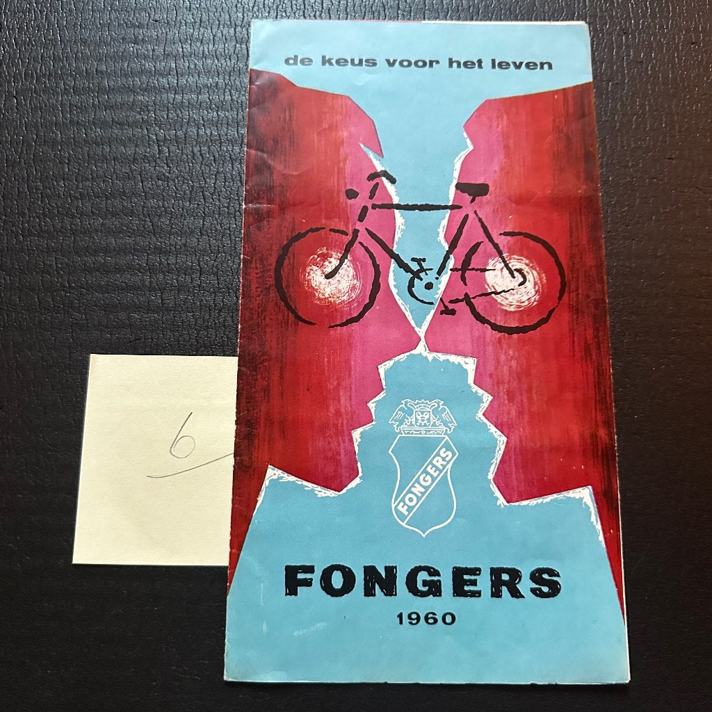 #6) FONGERS Fietsen & Bromfietsen 1960, Verzenden, Gelezen, Folder