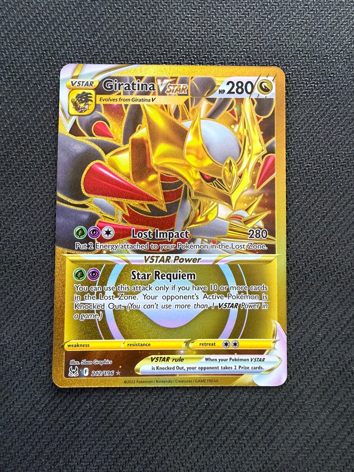 Giratina Vstar 212/196 Lost Origin Pokemon, Ophalen, Nieuw, Losse kaart