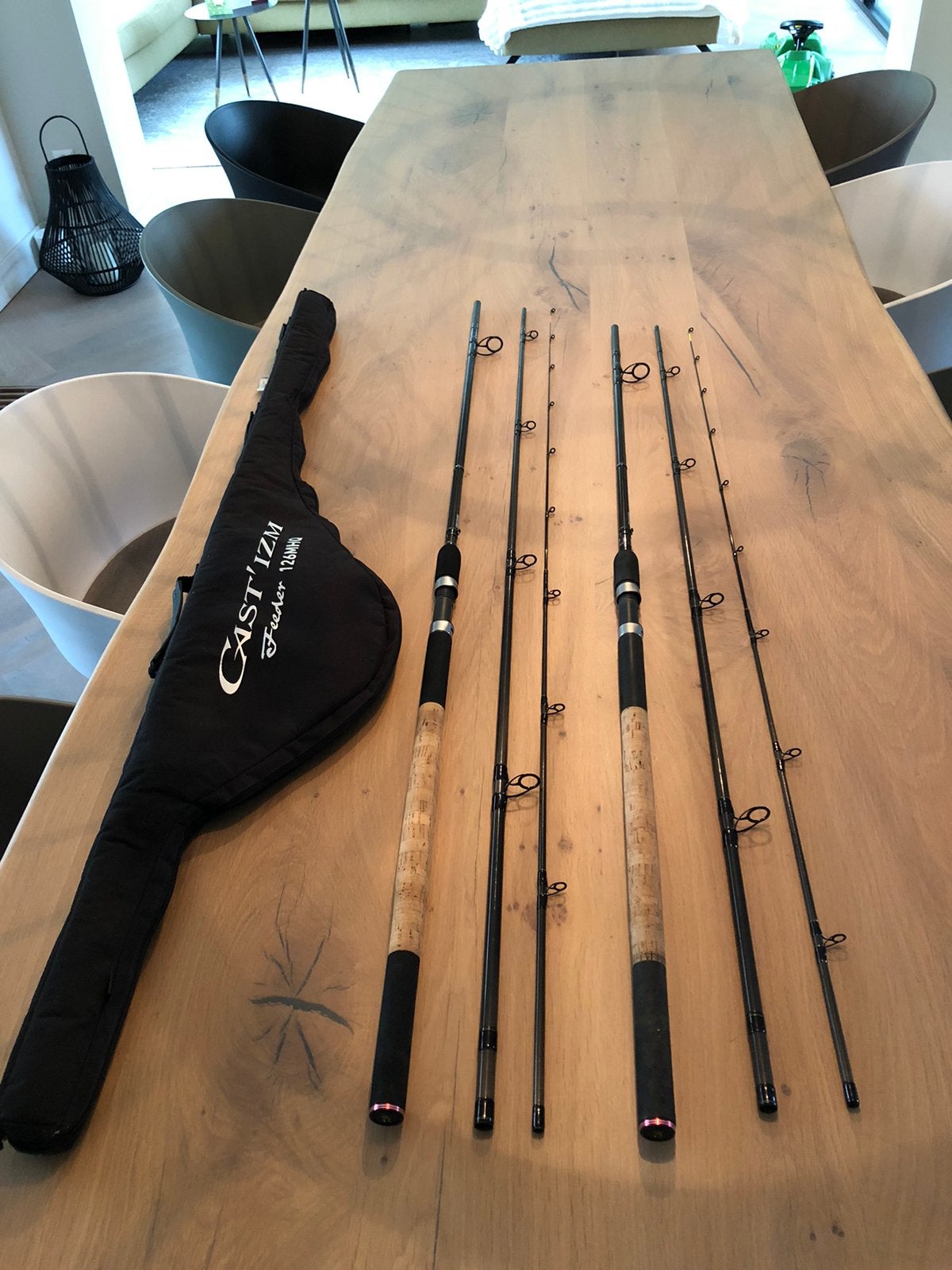 Daiwa Castizm 11 en 12 " feeders, Ophalen of Verzenden, Zo goed als nieuw, Werphengel