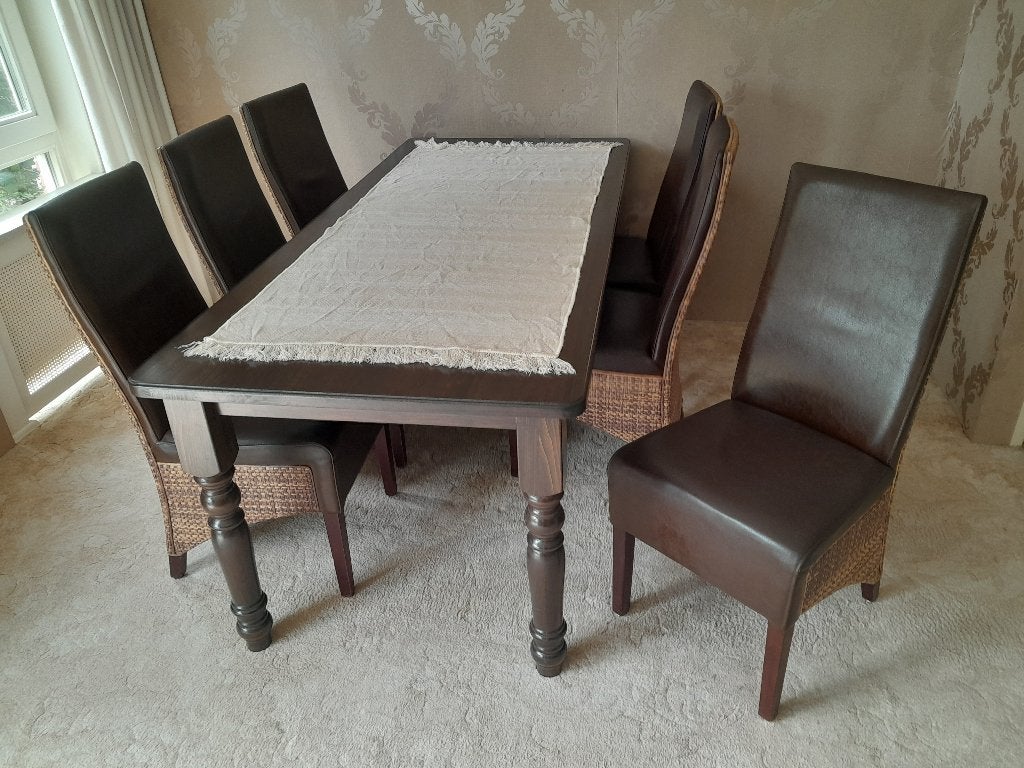 eetkamer stoelen, stoelen 6x, Huis en Inrichting, Gebruikt, Bruin, Ophalen of Verzenden, Vijf, Zes of meer stoelen