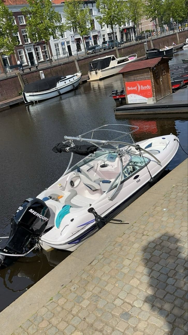 Fibrafort 190 Style met 100pk Mercury buitenboordmotor, Watersport en Boten, Ophalen, Overige merken, Gebruikt, 70 tot 120 pk