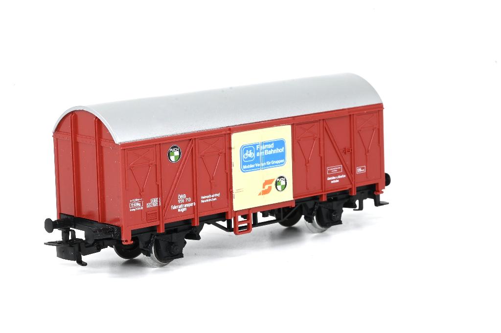 Märklin 4412  OBB gesloten gdnwgn voor fietsen, Wisselstroom, Verzenden, Wagon, Zo goed als nieuw