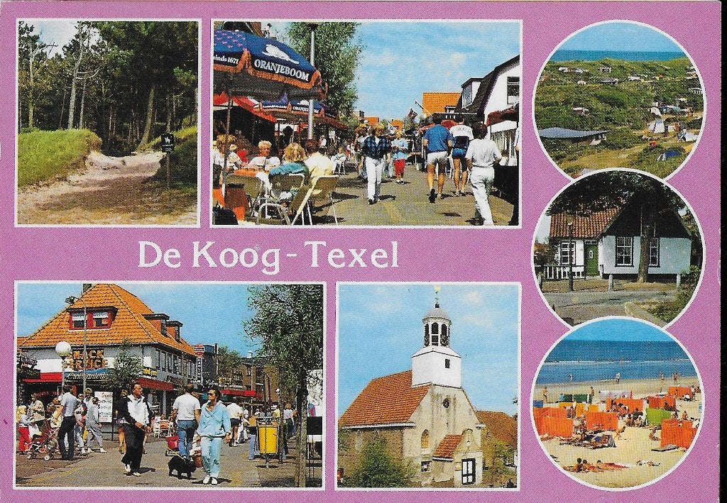 De koog texel gelopen ansichtkaart (a143), Ophalen of Verzenden, 1980 tot heden, Gelopen, Waddeneilanden