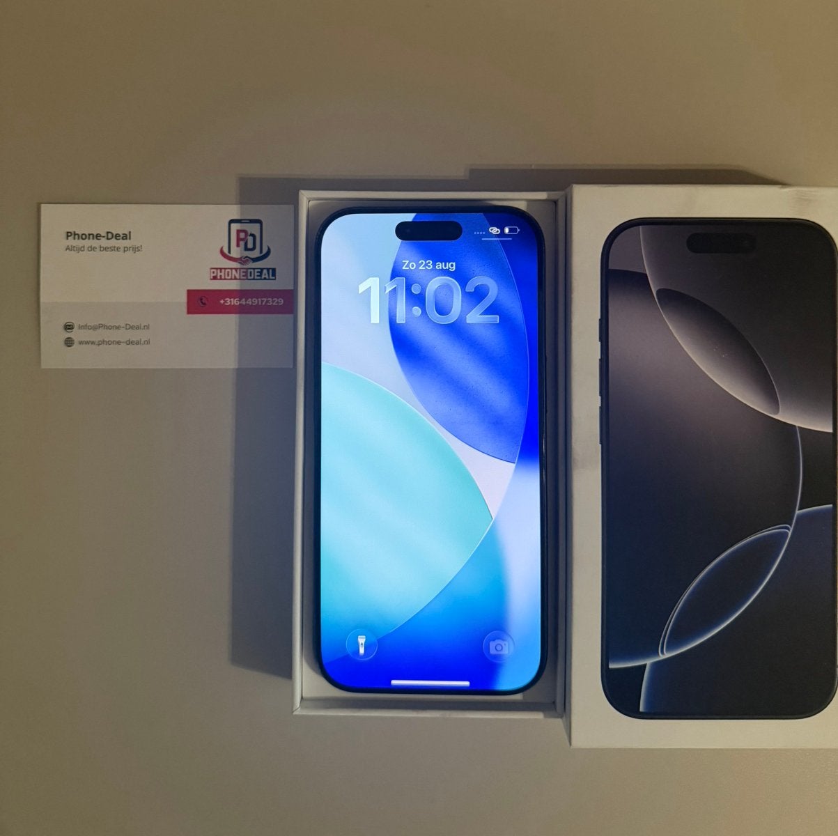 iPhone 16 pro 256 gb zwart factuur + Garantie, Telecommunicatie, Apple, Apple, Zwart, Nieuw