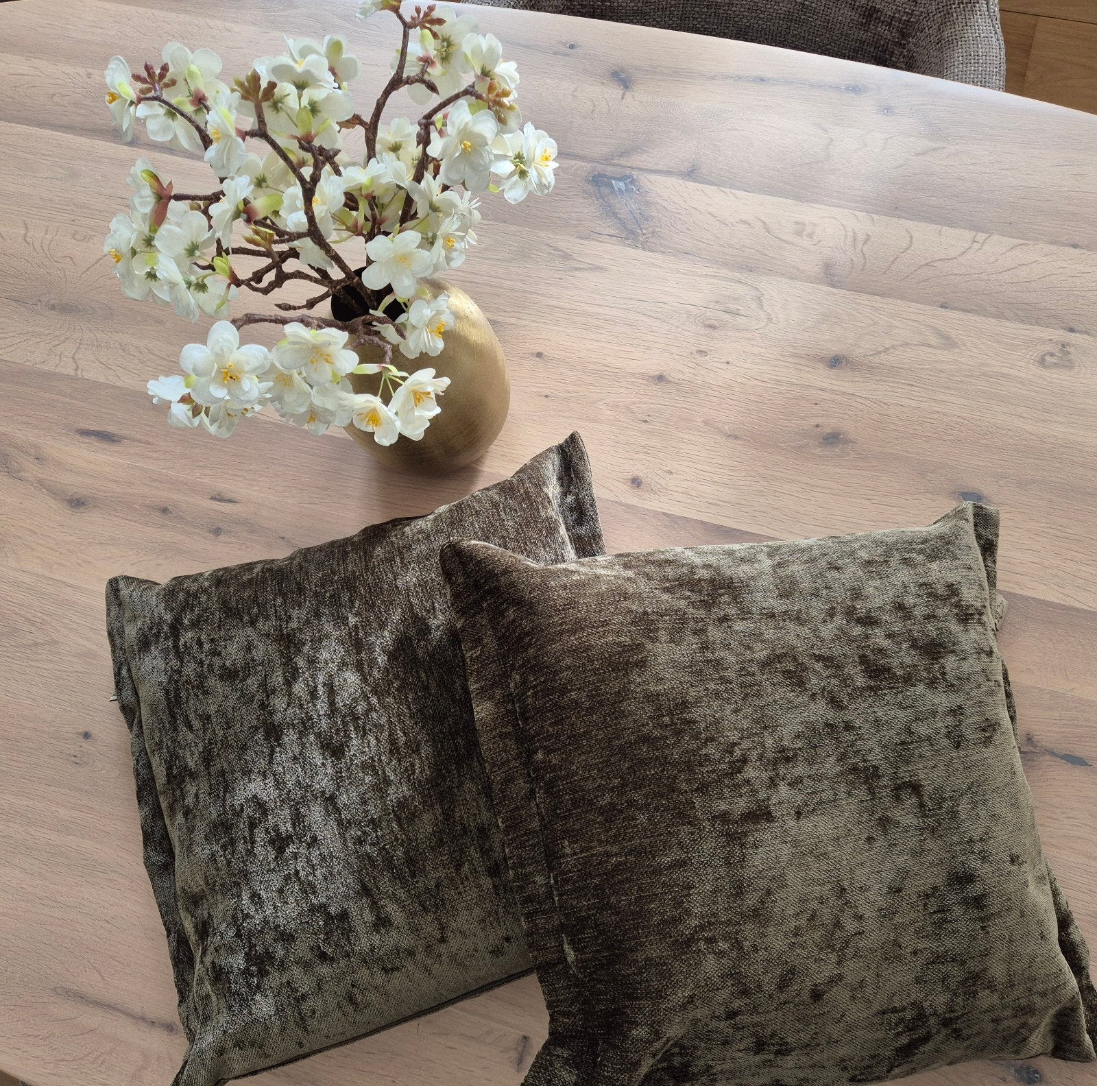 Groene Dutch Decor kussens, Huis en Inrichting, Woonaccessoires | Kussens, Ophalen of Verzenden, Zo goed als nieuw, Vierkant
