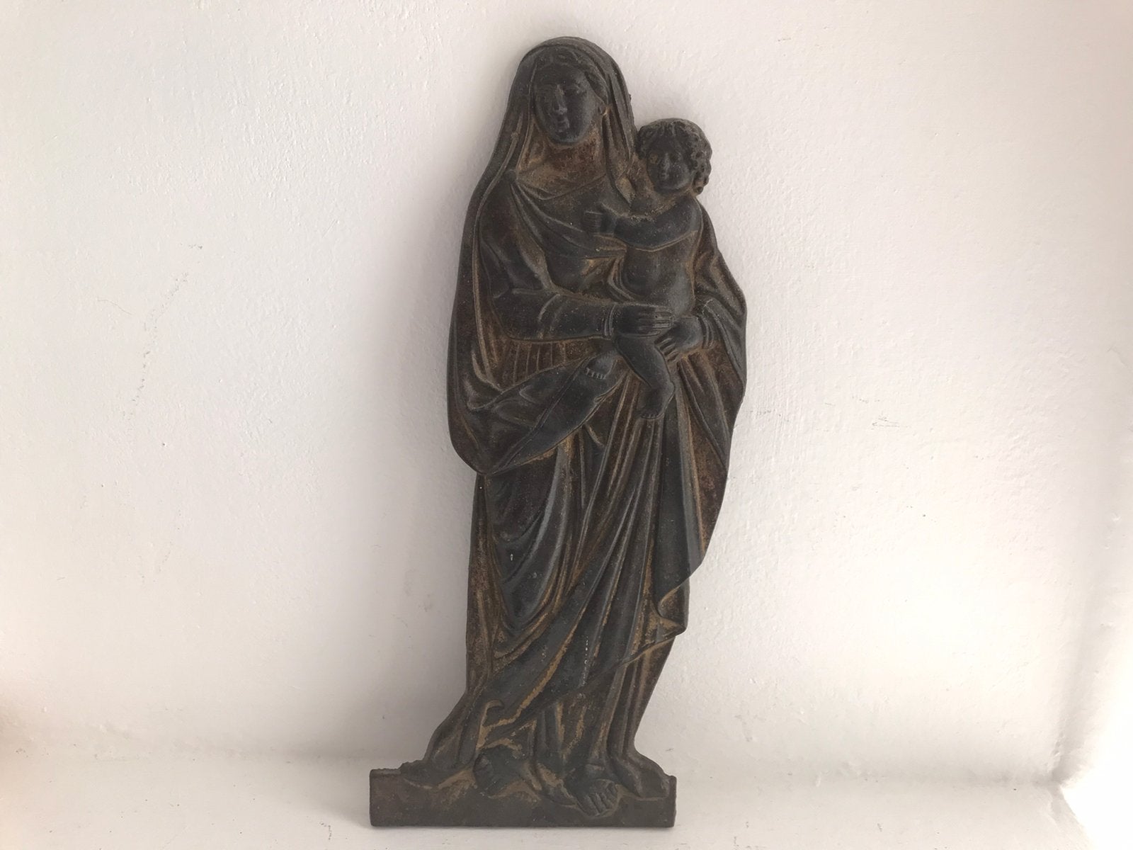 Wandreliëf Maria met k8nd Jezus, Antiek en Kunst, Ophalen of Verzenden