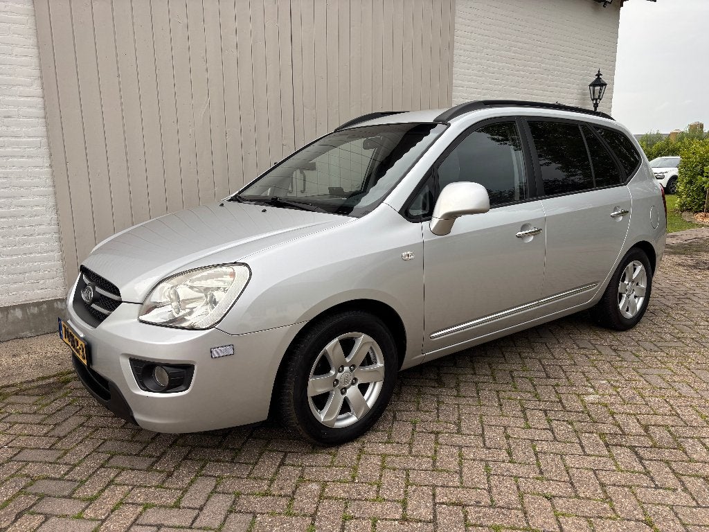 Kia Carens 2.0i X-executive Voll.Historie, Trekhaak 2009 👌, Auto's, Voorwielaandrijving, Stof, Zwart, 4 cilinders