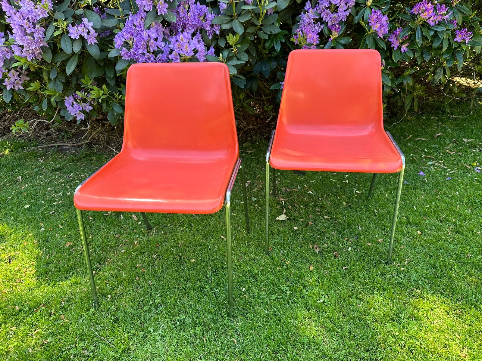 A.Polak kantine stoel retro design, Ophalen, Gebruikt, Overige kleuren, Twee