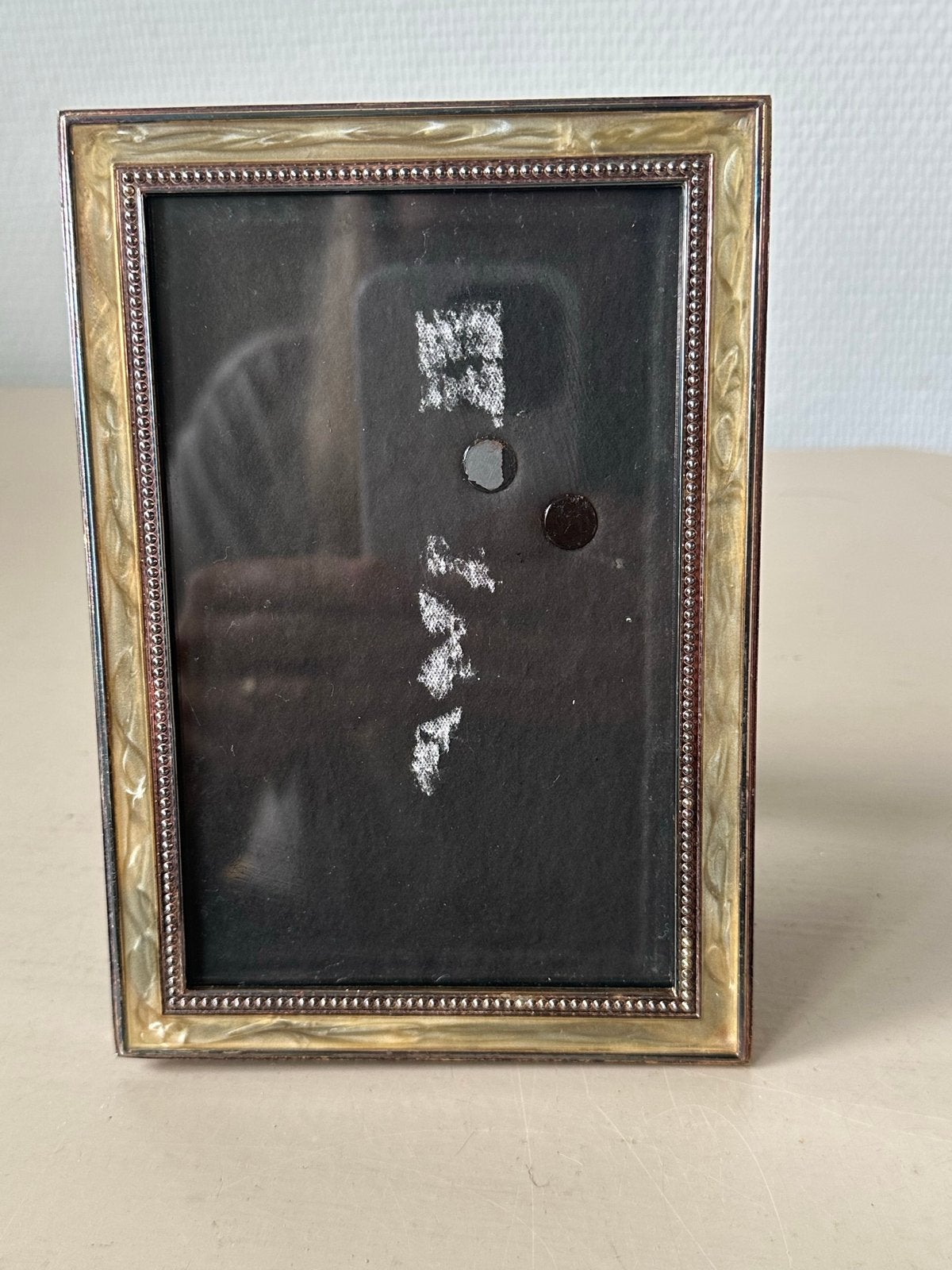 Parelmoer fotolijstje, Overige materialen, Gebruikt, Ophalen of Verzenden, Fotolijst