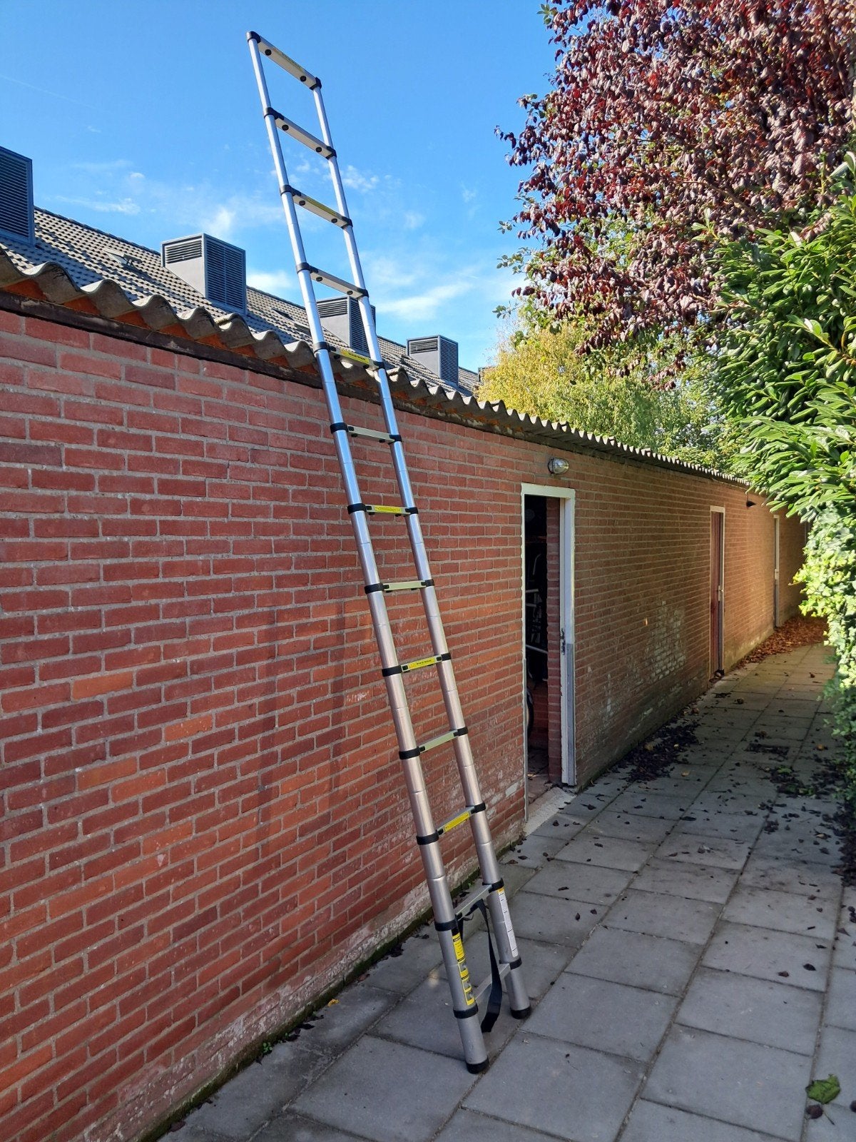 Telescoop ladder, Ophalen, Gebruikt, 2 tot 4 meter