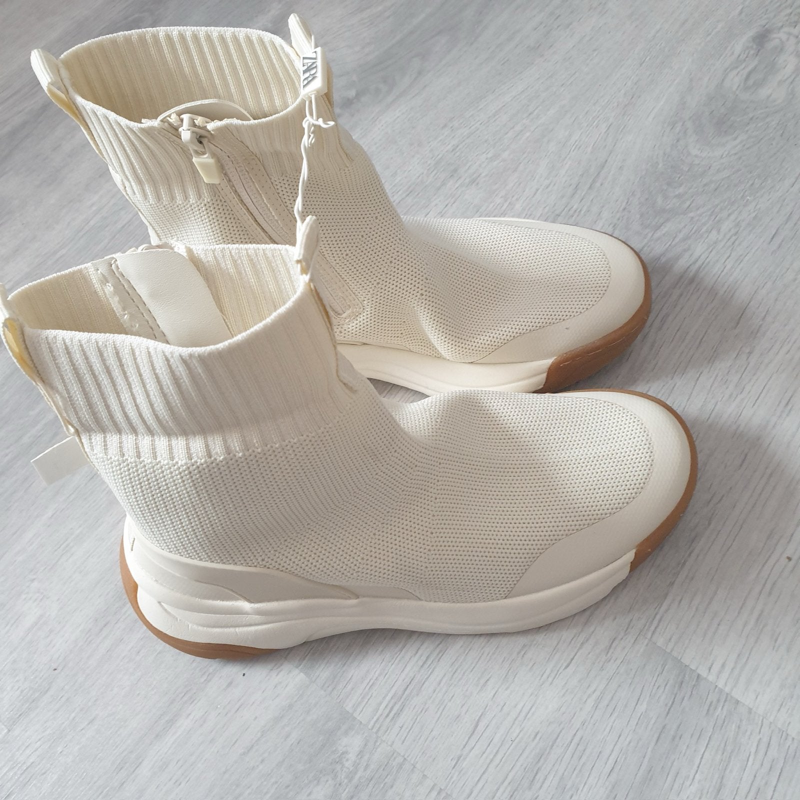 Zara gebreide enkellaarsjes - Nieuw met label, Ophalen of Verzenden, Nieuw