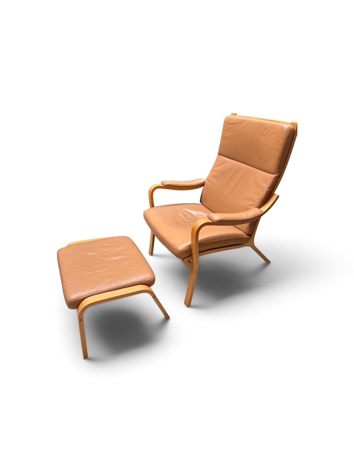 Vintage ikea skalma lounge chair met ottoman, Ophalen, Minder dan 50 cm, Gebruikt, Ikea@ikea.nl