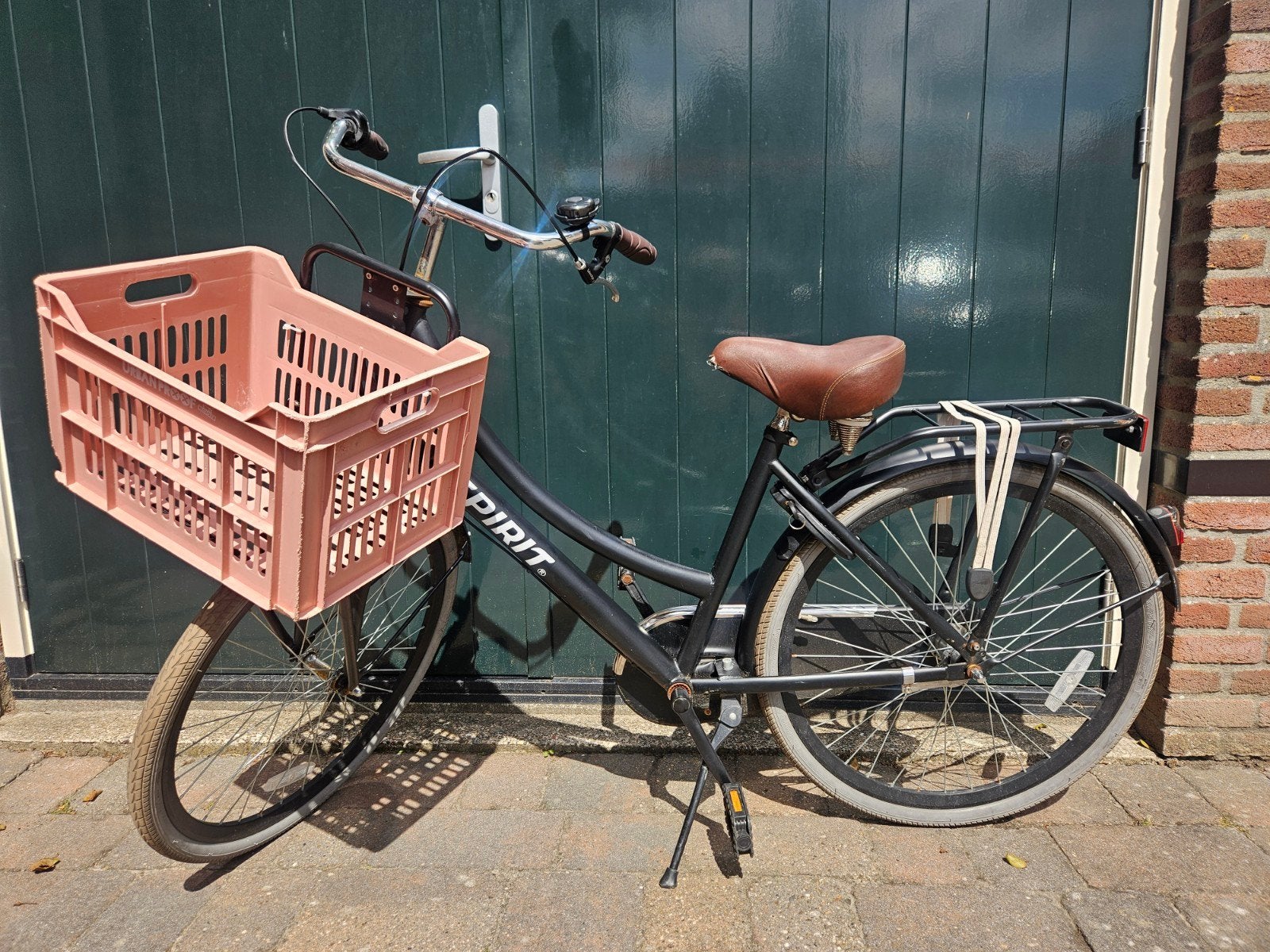 Spirit cargo N3  26 inch fiets met krat - Zo goed als nieuw, Overige merken, Terugtraprem, (Extra) lage instap, Ophalen of Verzenden