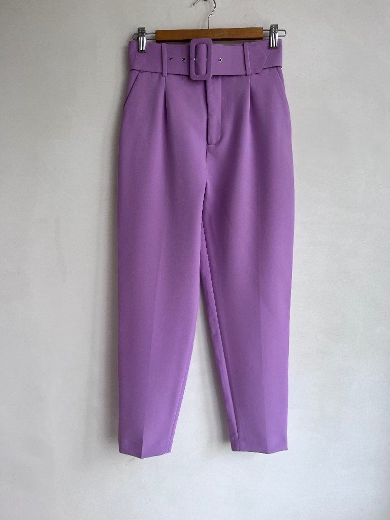 zara broek lila maat XS, Verzenden, Zara, Paars, Zo goed als nieuw