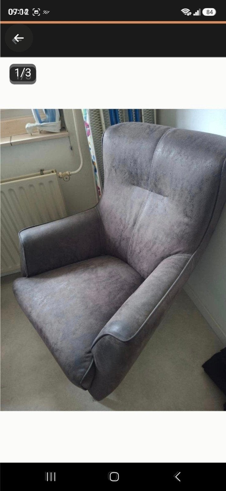 Henders and Hazel fauteuil nog in piekfijn conditie!!!!, Ophalen, Eenpersoons, 100 tot 125 cm, Leer