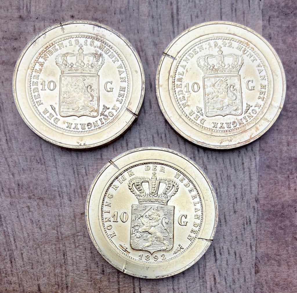 3 gouden tientjes, Ophalen, Koning Willem I, 10 gulden, Setje
