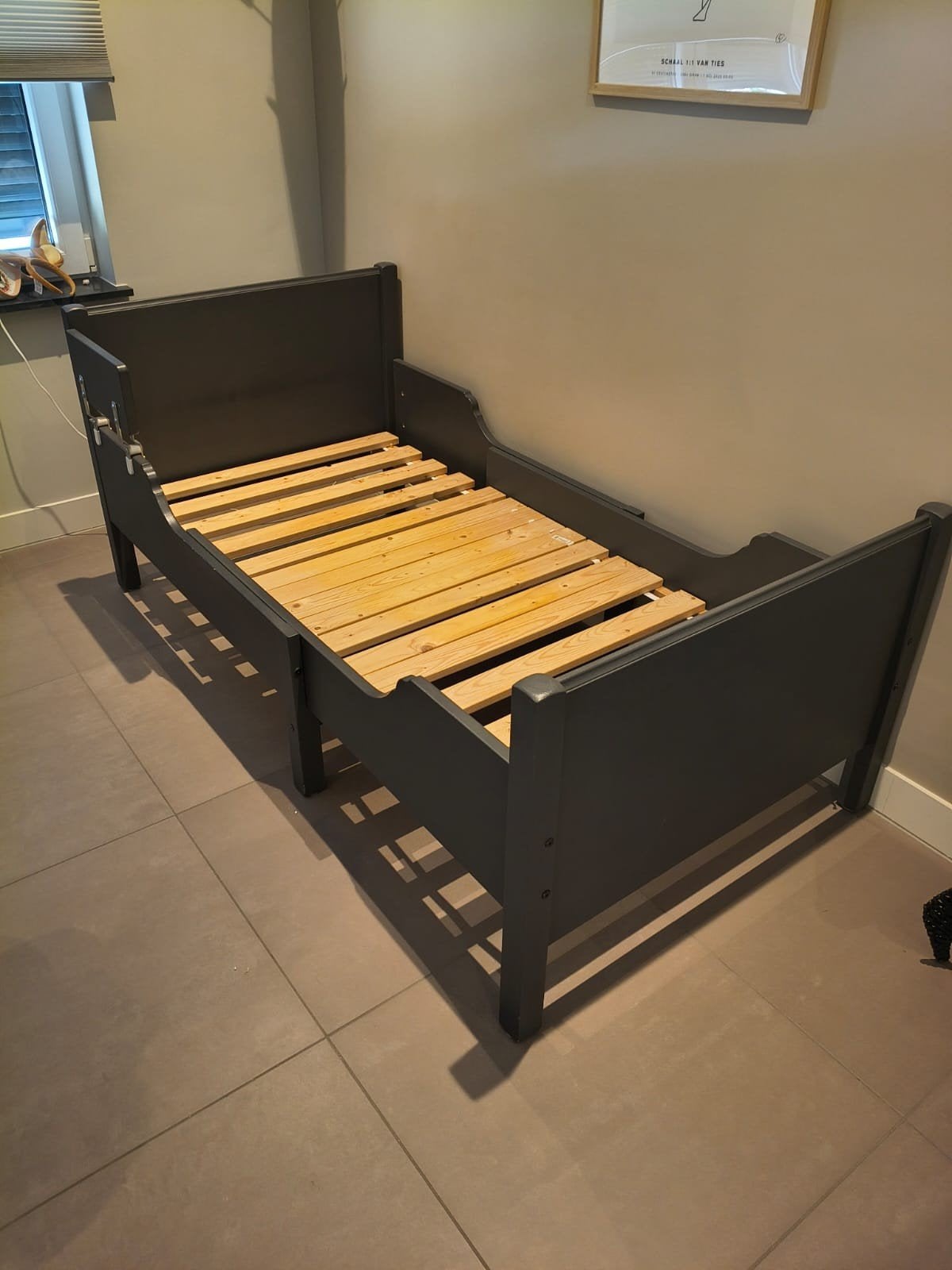Vintage meegroeibed van ikea, Ophalen, Eenpersoons, 80 cm, 200 cm
