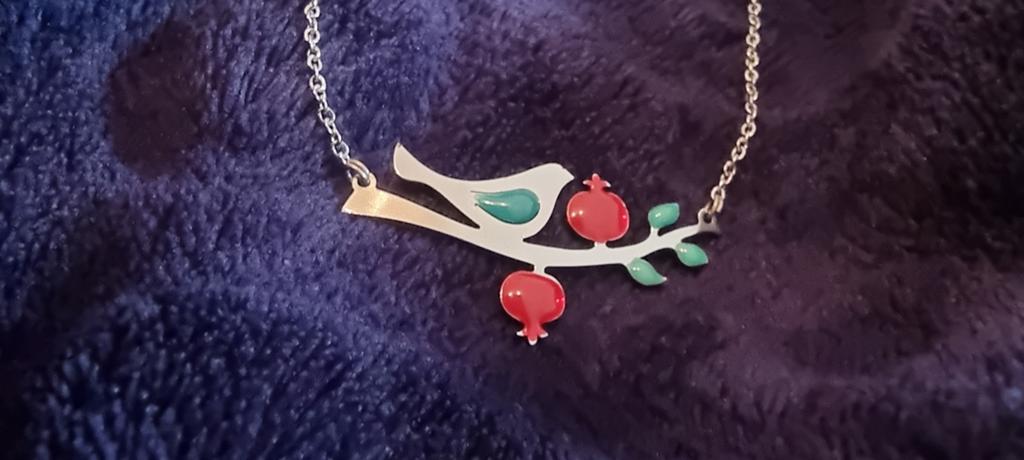 Dubbelzijdig ketting, nieuw, Sieraden, Tassen en Uiterlijk, Kettingen, Nieuw, Ophalen of Verzenden, Grijs, Overige materialen