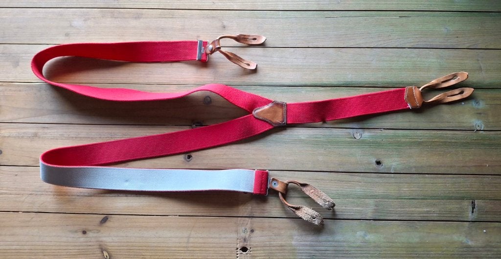 Rode bretels, Ophalen of Verzenden, Gedragen, Rood, Minder dan 95 cm