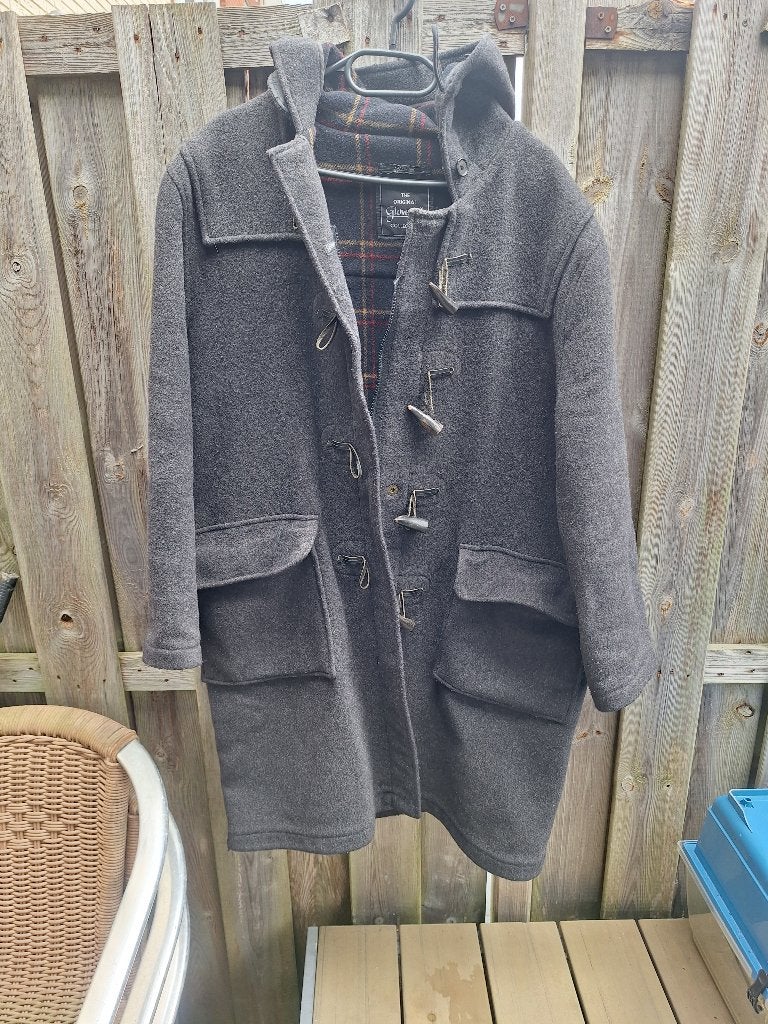 Warme zware grijze wintercoat, maat XL, Ophalen of Verzenden, Zo goed als nieuw, Maat 56/58 (XL), Grijs