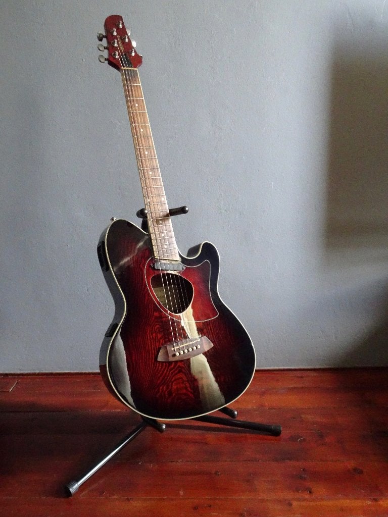 Ibanez Talman TCM50-VBS elektro - akoustische gitaar, Ophalen of Verzenden, Zo goed als nieuw, Hollow body, Ibanez
