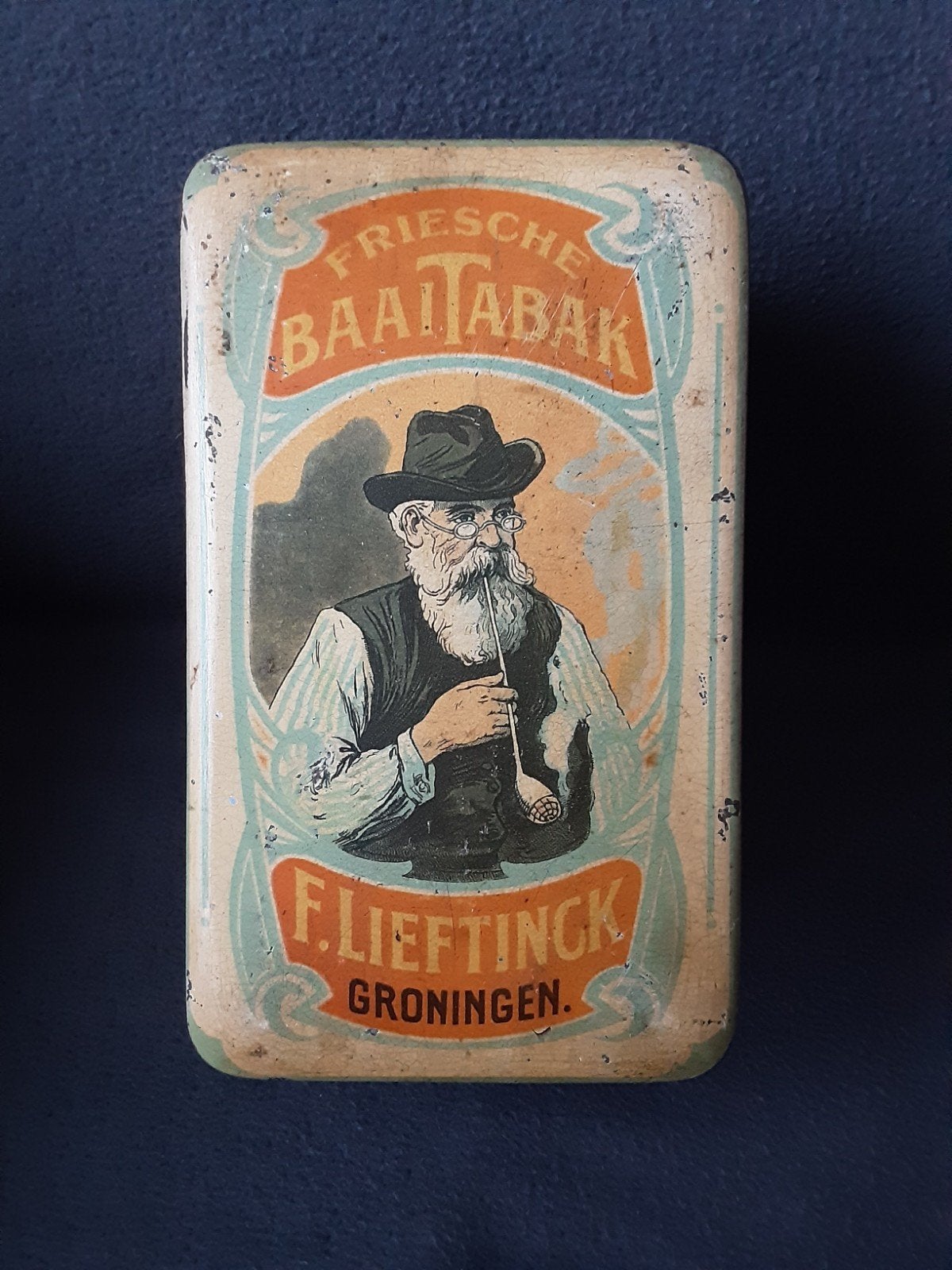 F LIEFTINCK FRIESCHE BAAI TABAK 1929., Ophalen of Verzenden, Gebruikt, Overige
