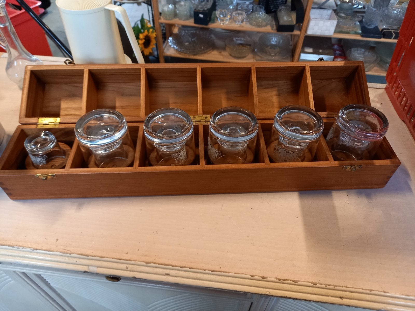 Bootglazen teakhouten kist "Captains bar, Ophalen, Overige typen