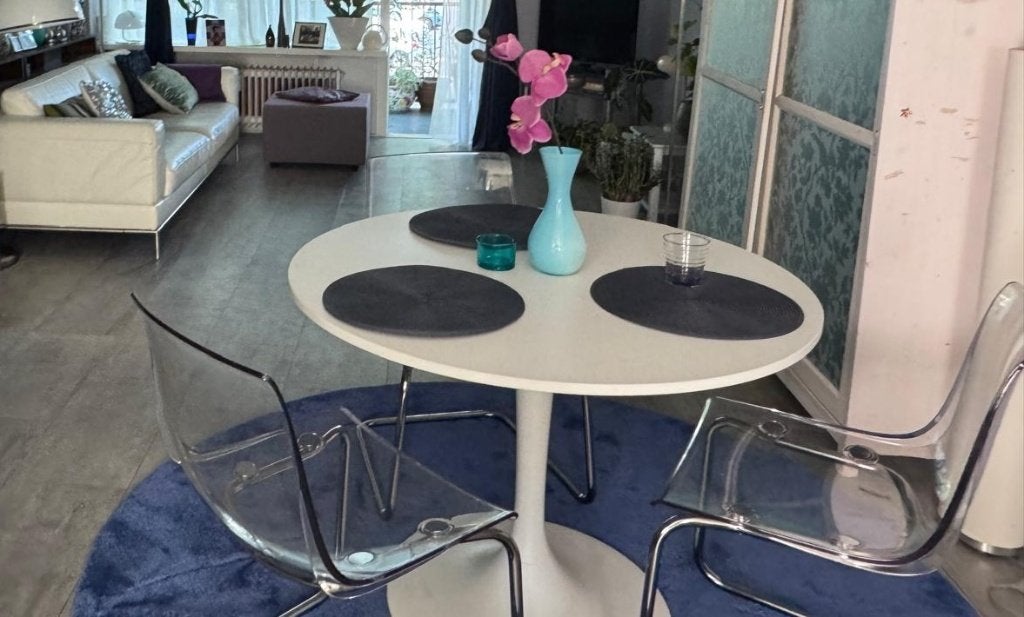 IKEA DOCKSTA tafel met 3 TOBIAS stoelen - Diemen, Huis en Inrichting, Stoelen, Ophalen, Kunststof, Gebruikt, Drie