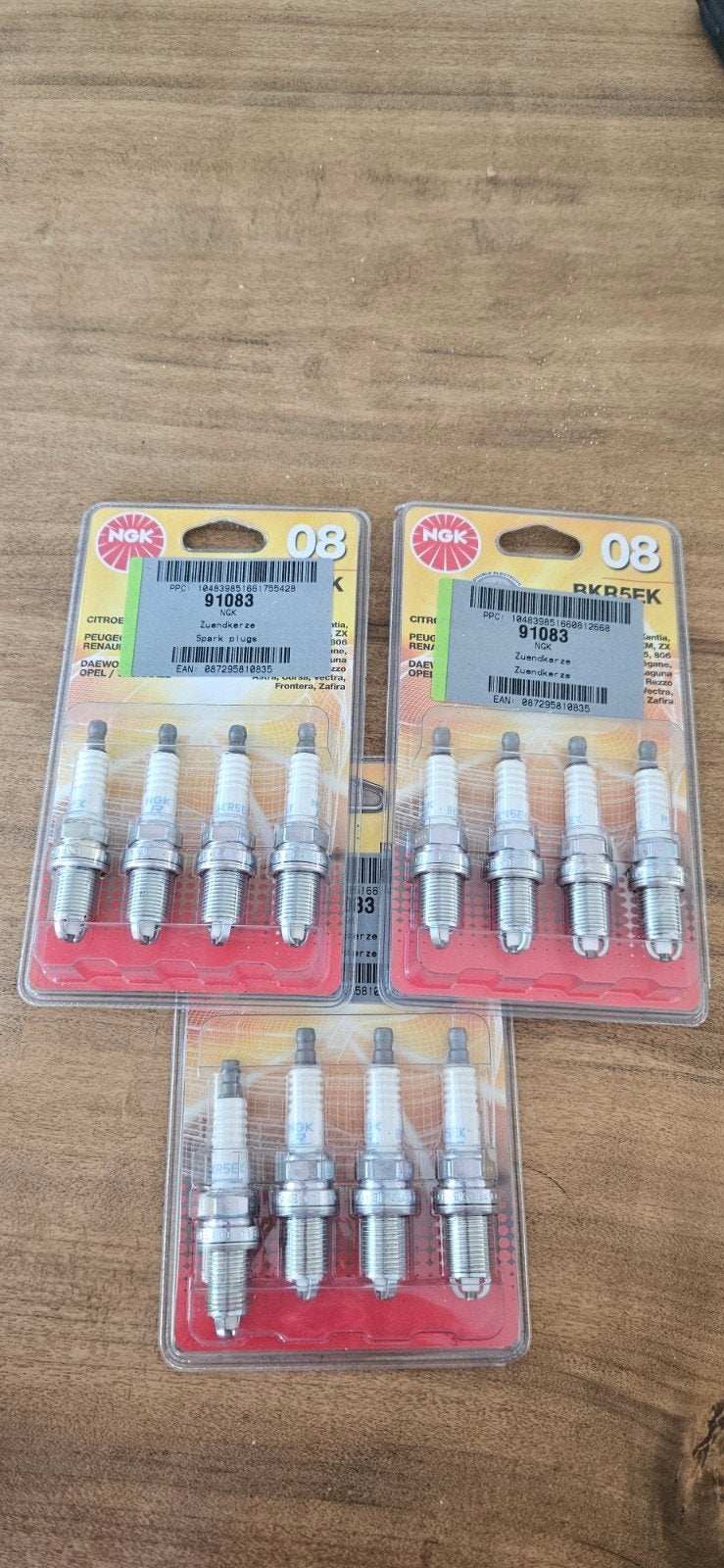 NGK Bougies BKR5EK (3 sets van 4 stuks), Ophalen of Verzenden, Nieuw, Opel