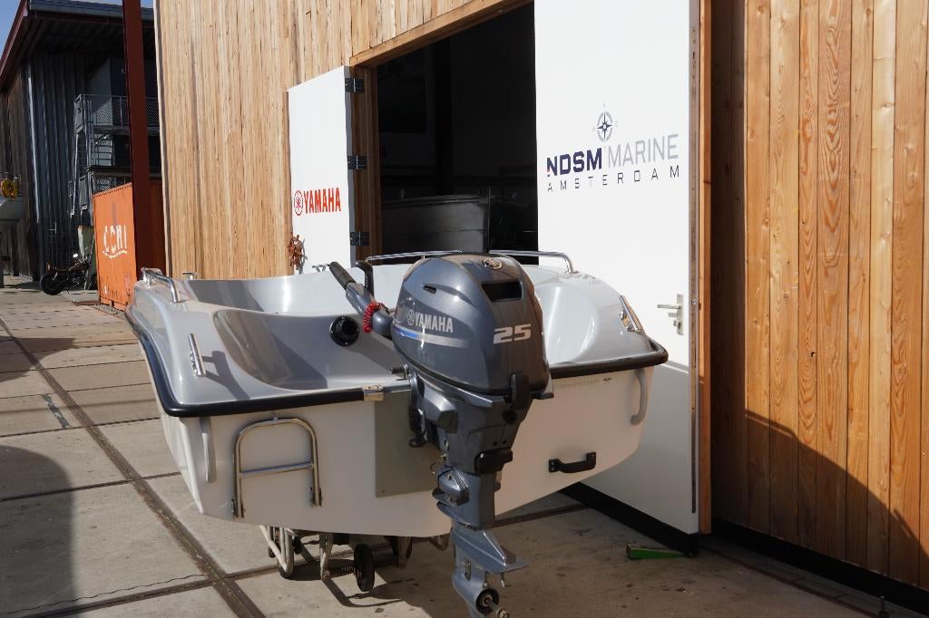 Hobby Boat 430 Open + Yamaha F25 - NIEUW, Watersport en Boten, Ophalen, 10 tot 30 pk, Nieuw, Buitenboordmotor