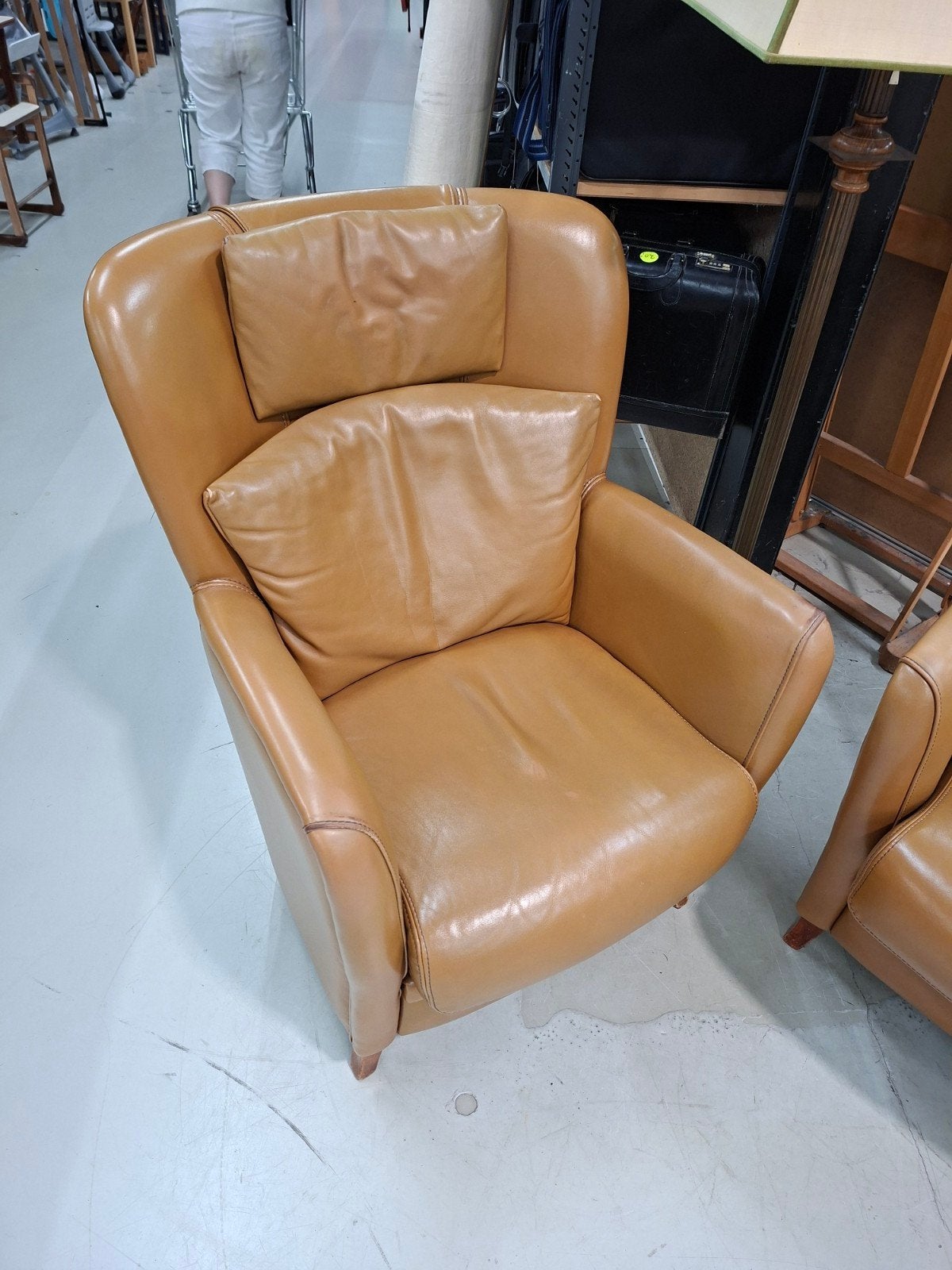 2 Comfortabele schapenleren fauteuils, Huis en Inrichting, Fauteuils, Gebruikt, Onbekend, Klassiek, Comfort, Ophalen of Verzenden