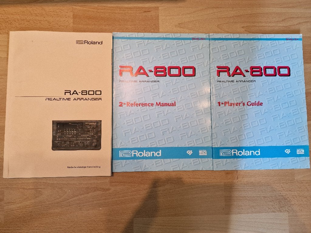 Handleiding Roland RA 800, Ophalen of Verzenden, Zo goed als nieuw, Algemeen