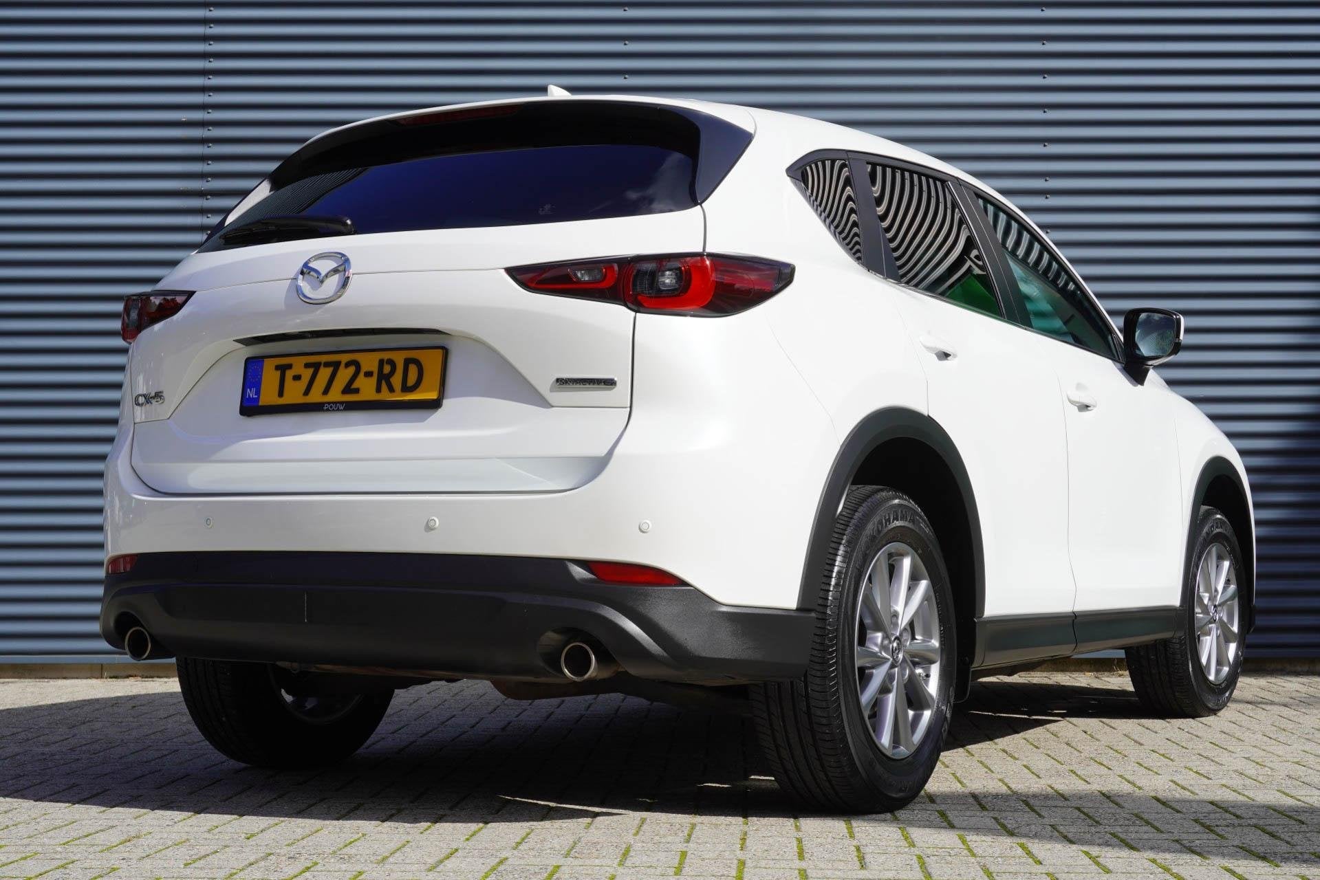 Mazda CX-5 2.0 SkyActiv-G 165pk AUT Comfort | Trekhaak | Stu, Auto's, Stof, Gebruikt, 4 cilinders, Wit