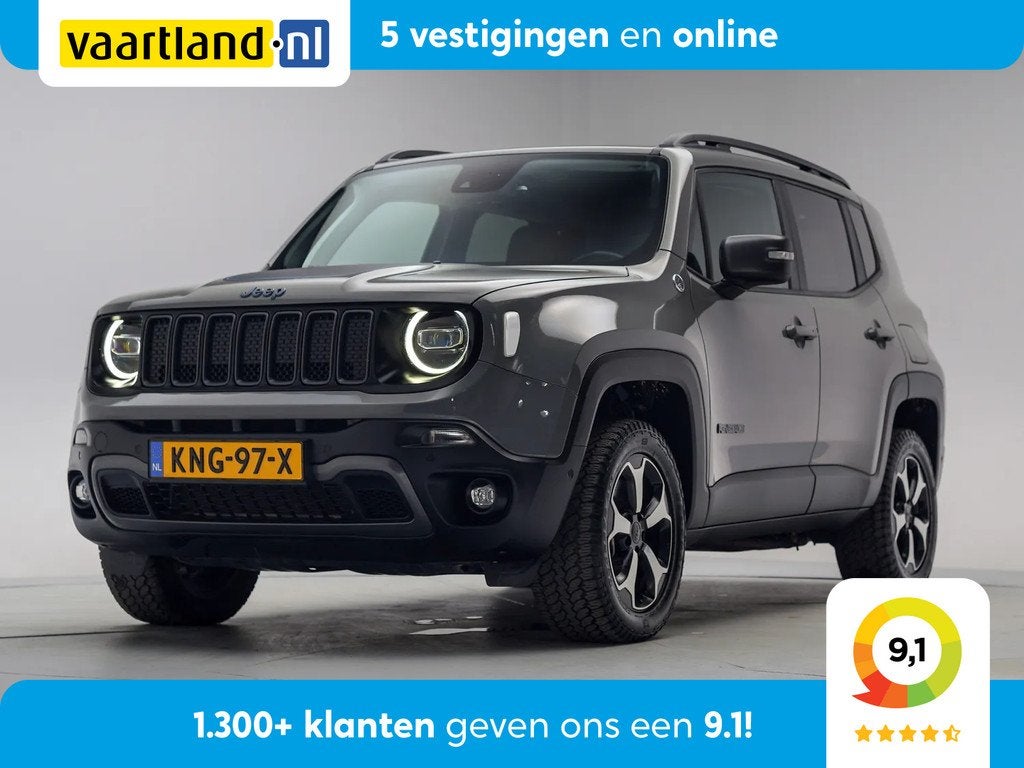 Jeep Renegade 4xe 240 Plug-in Hybrid Electric Trailhawk Aut., Auto's, Jeep, Automaat, Gebruikt, 4 cilinders, 179 pk