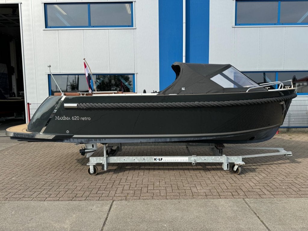 Maxima 620 MC Retro met Honda 60pk (Demonstratiemodel), Watersport en Boten, 60 pk, Overige typen, Zonnedek, Nieuw