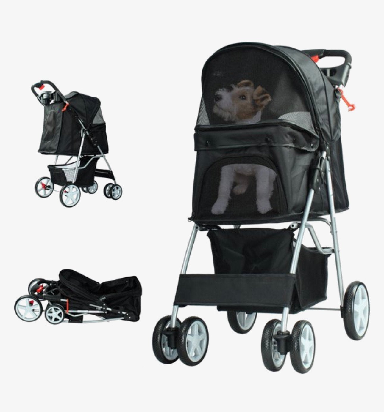 Hondenbuggy, Ophalen, Gebruikt