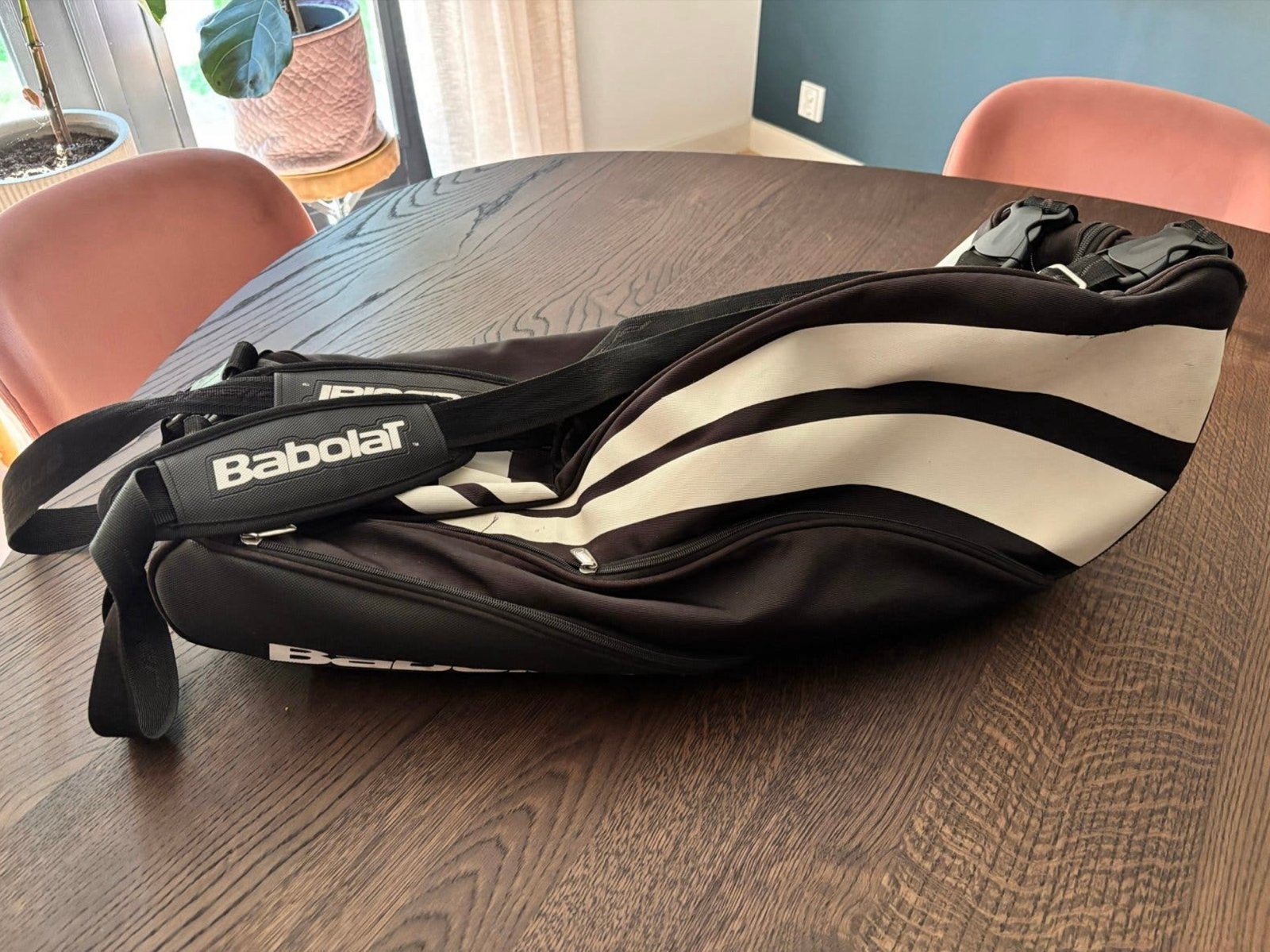 Babolat Tennistas voor 6 rackets met schoenenvakken, Sport en Fitness, Tennis, Gebruikt, Tas, Babolat, Ophalen