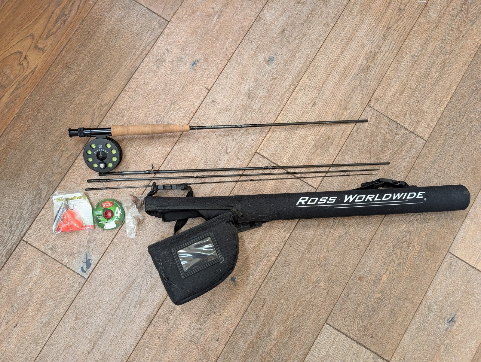 Ross Essence FS Vliegvishengel Set - Zo goed als nieuw, Ophalen of Verzenden, Zo goed als nieuw, Complete set